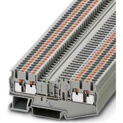 Phoenix Contact - Trenn- und Messtrenn-Reihenklemme Durchgangsreihenklemme PT 2,5-QUATTRO-TG 0,14-4qmm, 5,2mm, gr − 50 Stück