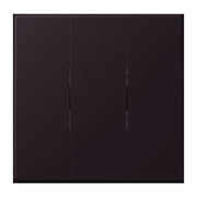 Jung - Abdeckung/Bedienelement für Installationsschalterprogramme Wippe 3fach LC 993 BF 248 noir divoire (4320E)