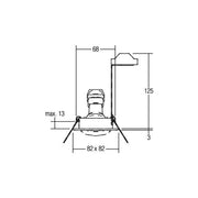 Brumberg Leuchten - Downlight/Strahler/Flutlicht HV-Einbaustahler 36305150 GU10 max.50W/ni-matt