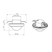 BEG Brück Electronic - Bussystem-Bewegungsmelder Präsenzmelder PD4N-BMS DALI-2 DALI