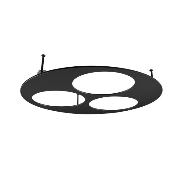LTS Licht&Leuchten - Mechanisches Zubehör/Ersatzteile für Leuchten Einbaurahmen SCER 6.310 sw schwarz