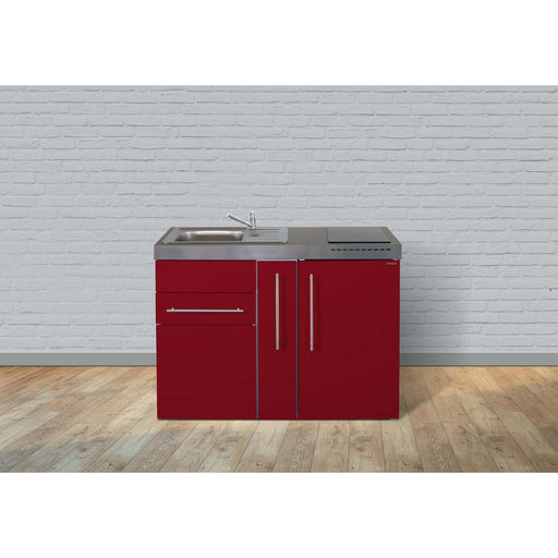 Stengel - Mini-Küche Miniküche Premiumline MPBR120AKSGKFreBliS Bordeauxrot