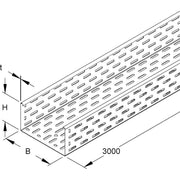 Niedax - Kabelrinne RL 110.600 L=3000mm − 3 Meter