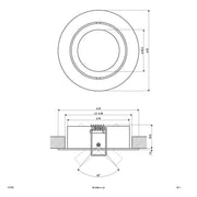 EVN Lichttechnik - Downlight/Strahler/Flutlicht NV-Einbauleuchte eds 617 010 12V GX5,3 50W