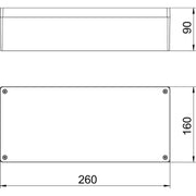 OBO Bettermann - Leergehäuse Aluminiumleergehäuse Mx 361609 SGR lgr, pulverbesch