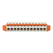 WAGO - Kabelsteckverbinder für Leiterplattensteckverbinder Federleiste 1-Leiter Hebel 2721-1112/037-000 Push-in Cage Clamp − 25 Stück