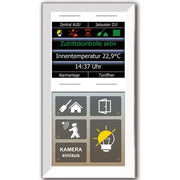 Issendorff - Bussystem-Tastsensor Glas-Tastenfeld rahmenlos LCN - GTS10DW ws m.6+4Tasten,6 LED − 1 Stück