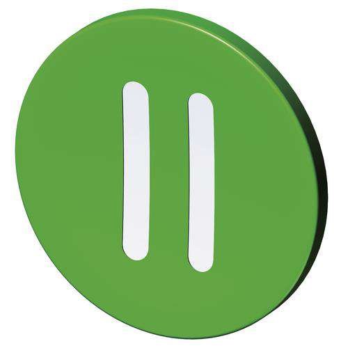 Stahl - Bezeichnungsschild für Befehlsgeräte Tastenschild 8602/3 227753 grün Ein II − 1 Stück by Stahl
