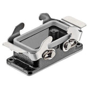 Harting - Gehäuse für Rechtecksteckverbinder Anbaugehäuse Baugröße: 10B 09370101301 niedrige Bauform − 10 Stück