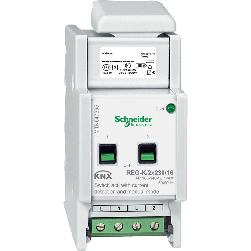 Schneider Electric - Bussystem-Schaltaktor Schaltaktor MTN647395 REG-K/2x230/16
