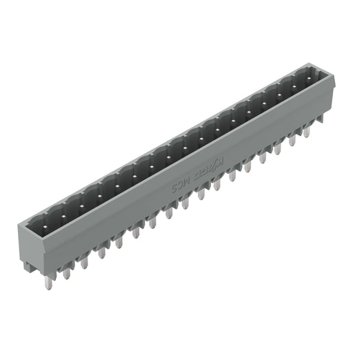 WAGO - Leiterplattensteckverbinder THT-Stiftleiste Lötstift 231-177/001-000 1,2x1,2,gerade,grau − 50 Stück