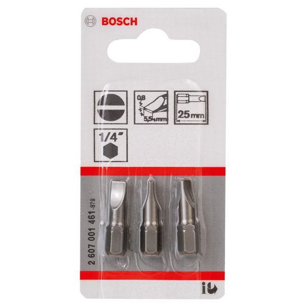 Bosch - Bit Schrauberbit Extra-Hart S 2607001461 0,8 x 5,5 25 mm