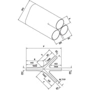 HellermannTyton - Aufteilkappe Flachprofilformteil 573H532-9 PO-X BK 5 schwarz − 5 Stück