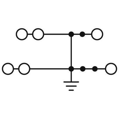 Phoenix Contact - Schutzleiter-Reihenklemme Doppelstockklemme PTTBS 2,5-TWIN-PE 0,14qmm-4qmm gn-gelb − 50 Stück