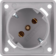 Berker - Steckdose SCHUKO-Steckdose 45Grad 841852526 grau, damasziert