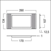 Zumtobel Group - Mechanisches Zubehör/Ersatzteile für Leuchten Einbaurahmen ARTSIGN #22166902 für Notleuchte 12,5