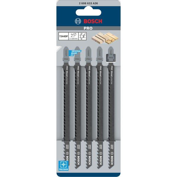 Bosch - Stichsägeblatt PRO Wood precise T344DP 2608633A36 Stichsägeblatt 152