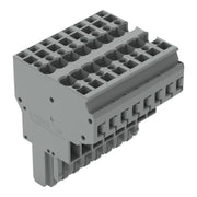 WAGO - Ein- und mehrpolige Klemmenleiste 2-Leiter-Federleiste 769-128 CAGECLAMP,4mm²,gr − 10 Stück