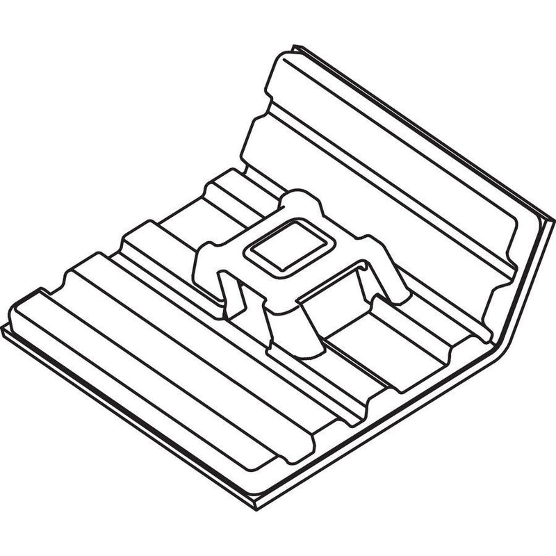 HellermannTyton - Befestigungssockel und -element für Kabelbinder Flexibler Klebesockel FMB4APT-A-PA66HS-BK schwarz 28x28mm − 100 Stück