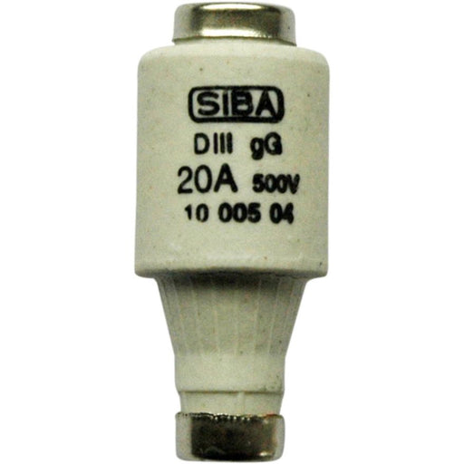 Siba - D-Sicherungseinsatz Diazed-Sicherungseinsatz 1003204.6 DIII 6A gL 660V E33 − 5 Stück by Siba
