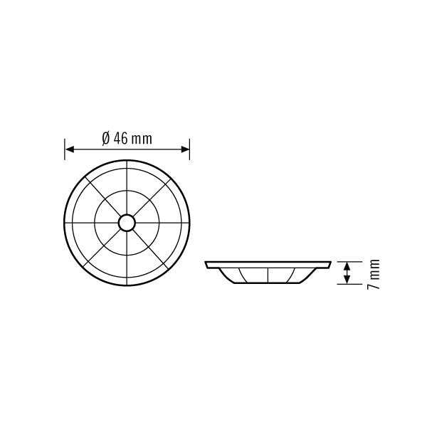 ESYLUX - Zubehör/Ersatzteile für Bewegungsmelder Linsenmaske BASIC 8 LENS MASK