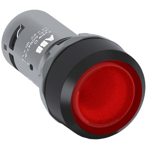 ABB Stotz S&J - Drucktaster, Komplettgerät LED Leuchtdrucktaster CP2-13R-10 1S rot 230V AC/DC