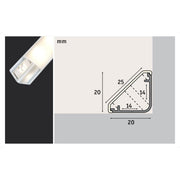 Paulmann - Zubehör/Ersatzteile für Lichtschlauch/-band LED-Strip Profil 702.61