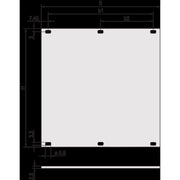 Schroff - Frontplatte für Baugruppe mit Rastermaß 482,6 mm (19 Zoll) Teilfrontplatte 30807501