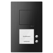 TCS Tür Control - Türstation für Türkommunikation Audio Außenstation sw CAE1002-0156 2Tasten 1reihCAE1002