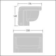 Thorn - Decken - /Wandleuchte LED - Pollerkopf RAW 1L35 - #96631801 3000K