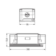 WAGO - Flachleitungsadapter für steckbare Gebäudeinstallation Abgriffmodul 895-1652 5-polig,schwarz