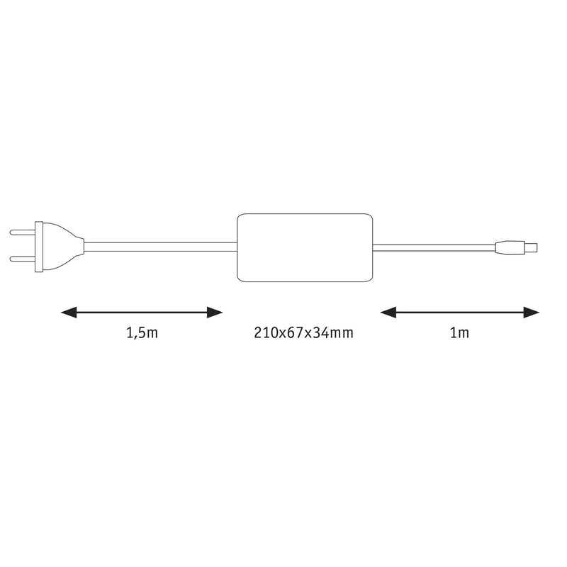 Paulmann - Zubehör/Ersatzteile für Lichtschlauch/-band Betriebsgerät 709.76