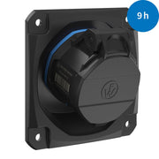 Walther Werke - CEE-Anbausteckdose (IEC 60309) CEE NEO Anbaudose schräg FW512409CC 16A 4P 9h IP54