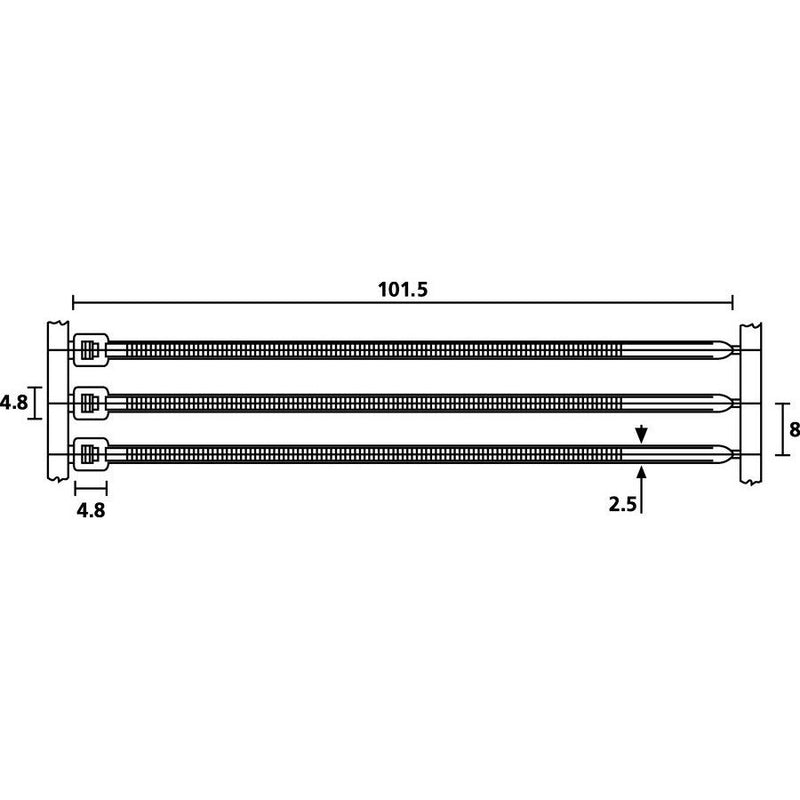 HellermannTyton - Kabelbinder T18RA50PA66 HSNA2000 2,5x20 natur − 2000 Stück