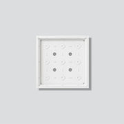 Siedle&Söhne - Montageelement für Türstation Gehäuse-Aufputz GA 612-3/3-01 W Weiß