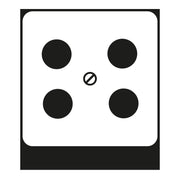 Jung - Einsatz/Abdeckung für Kommunikationstechnik Abdeckung aws CD 561-4 SAT1 WW für 4L-SAT-TV-Dose