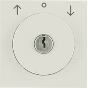 Berker - Abdeckung/Bedienelement für Installationsschalterprogramme Zentralstück m Schloss 1082898200 für Jal. S.1 weiß