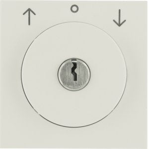 Berker - Abdeckung/Bedienelement für Installationsschalterprogramme Zentralstück m Schloss 1082898200 für Jal. S.1 weiß