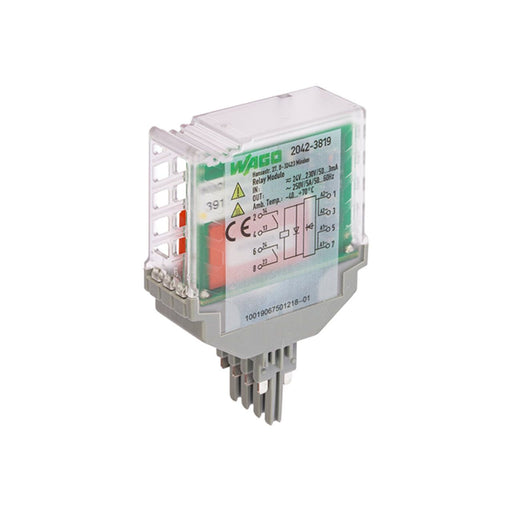 WAGO - Bauelementestecker Relaismodul 2042-3819 AC/DC 24 V 230 V − 4 Stück