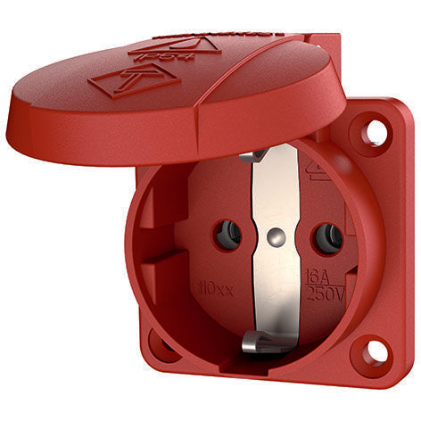 Mennekes - Schutzkontakt-Anbausteckdose Schuko-Anbau-Steckdose 11033 16A,2p+E,230V,rt