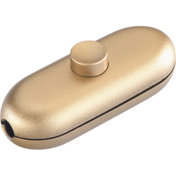 Bachmann - Schnurschalter/-dimmer Schnur-Zwischenschalter 924.027 gold