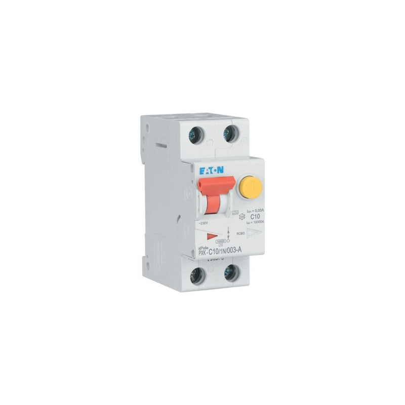 Eaton - Kombination FI-Schalter/Leitungsschutzschalter FI/LS-Kombischalter PXK-C10/1N/003-A C 10A 1p+N, 30mA
