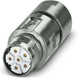 Phoenix Contact - Rundsteckverbinder, feldkonfektionierbar (Industriesteckverbinder) Kupplungssteckverbinder 1628843 M23 PRO, gerade