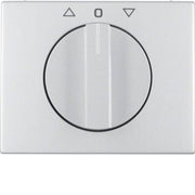 Berker - Abdeckung/Bedienelement für Installationsschalterprogramme Zentralstück mit Knebel. 1077710300 J-Ta-Ra K5 Alu