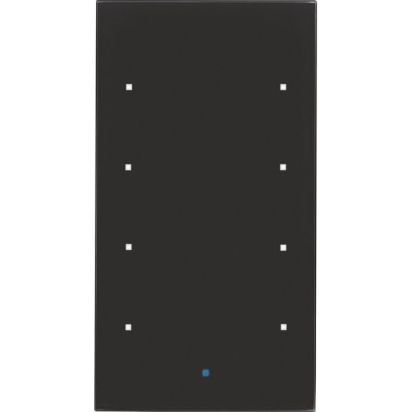 Berker - Bussystem-Tastsensor Glas-Sensor 4fach 75144835 Glas schwarz