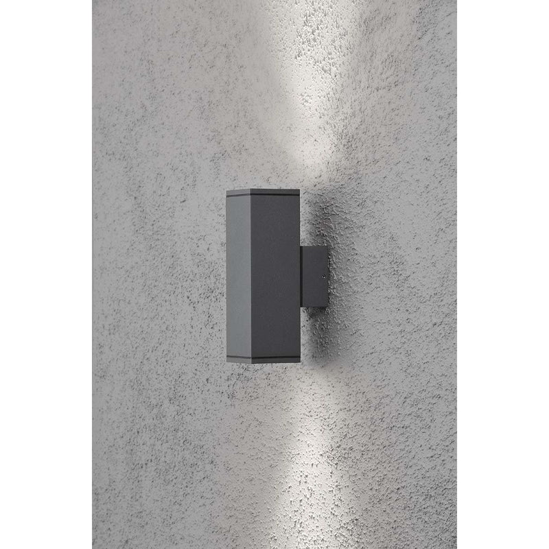 Gnosjö Konstsmide AL - Decken-/Wandleuchte Wandleuchte anth-lack/al 7907-370 GU10 halogen