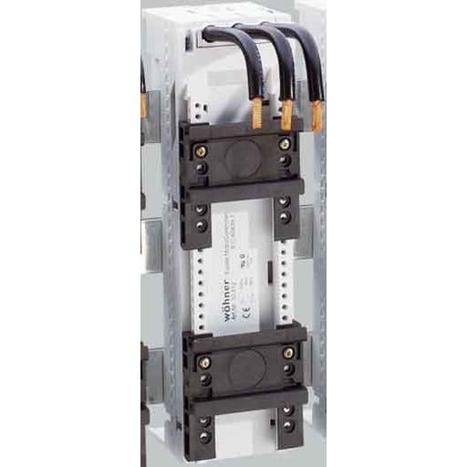 Wöhner - Sammelschienen-Adapter Sammelschienenadapter EMC 32412 m.2 Tragschiene, 45A − 4 Stück