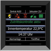 Issendorff - Bussystem-Melde-/Bedientableau Glas-Farbdisplay 2,8Z LCN - GTS4DB rahm.los,sw 4 Tasten − 1 Stück