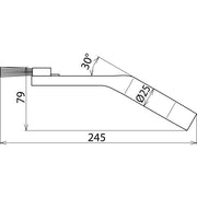 DEHN - Zubehör/Ersatzteile für Sicherheitsgeräte Flachdüse gew. FD 35 W P NS m.Pinsel D25/B 35 mm