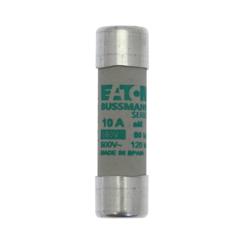 Eaton - Zylindrische Sicherung Sicherungseinsatz Nieders. CYL AM 14,#C14M10S 10A AC 500V 120kA − 10 Stück